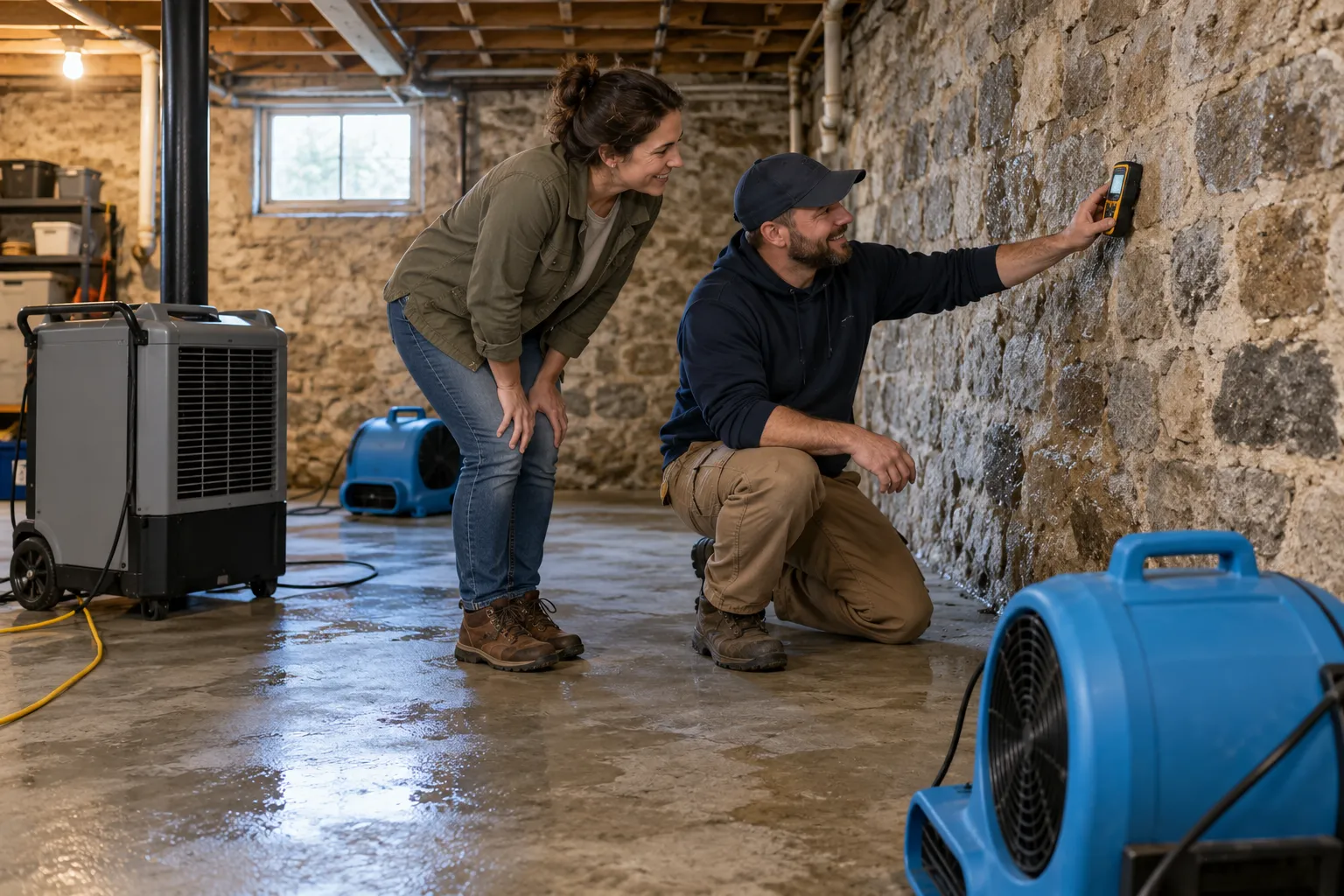 Flooded Basement Cleanup in Allentown, PA
